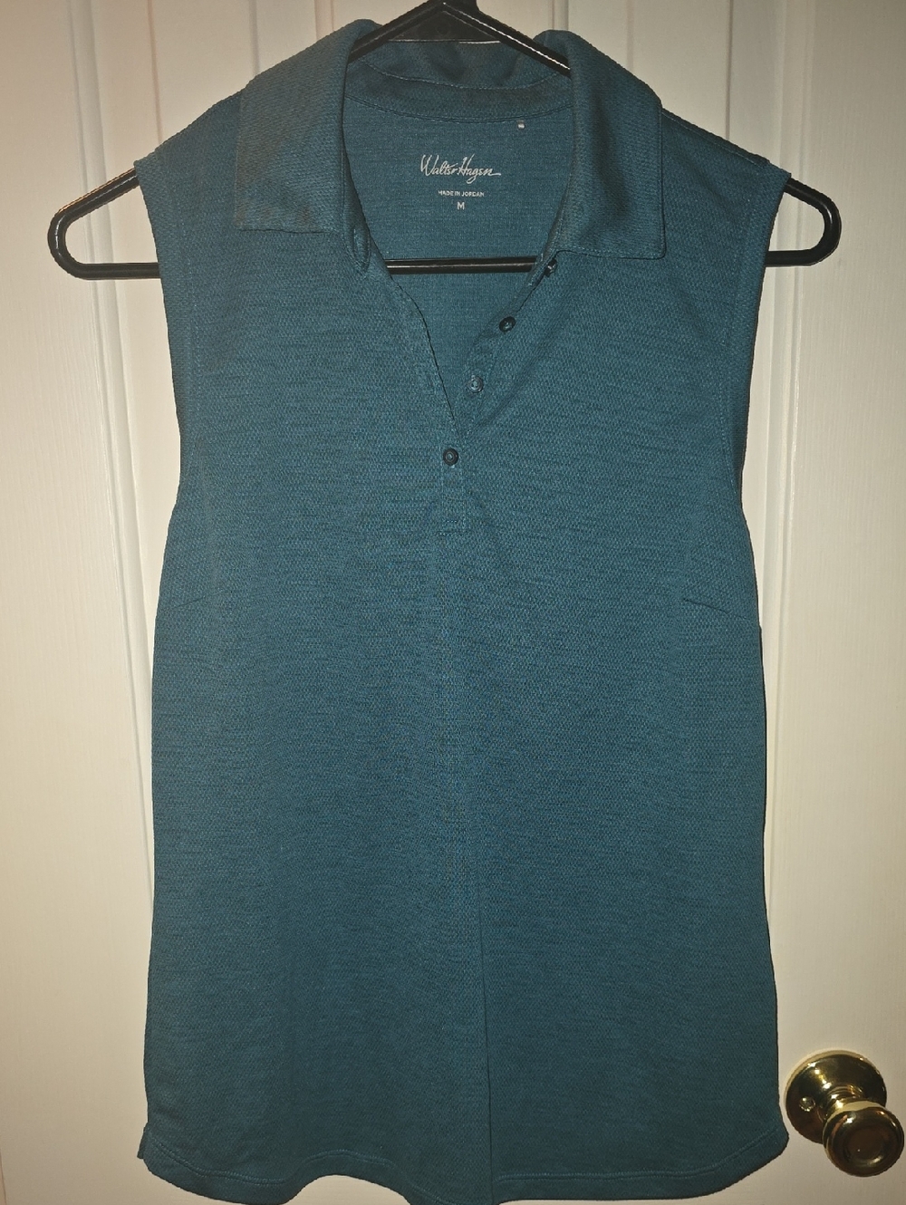 Walter Hagen Teal Sleeveless Polo Knit Dress